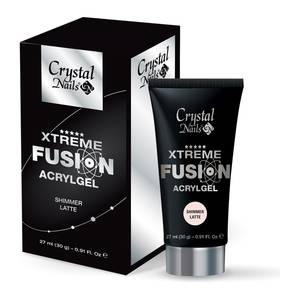 Crystal Nails  Xtreme Fusion AcrylGel - Shimmer Latte 30g  