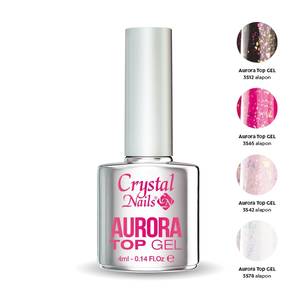 Crystal Nails Aurora Top Zselé 4ml 