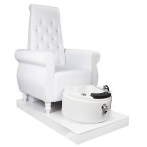  132955 Fehér Lábáztatós Fotel pedikűr-manikűr bútor