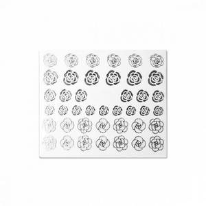 Perfect Nails Metal Nail Stickers - PNDM20 Silver Rose 