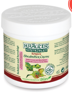Life Care Kräuter® nyugtató testápoló, shea vajjal és BIO gyógynövényekkel 250 ml 