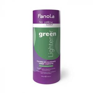 Fanola No Yellow Szőkítőpor Green - Zöld - 450g szőkítő