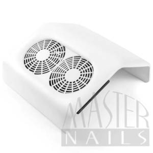Master Nails Porelszívós Kéztámasz NEW 2 Ventilátoros / FEHÉR Műkörmös Porelszívó
