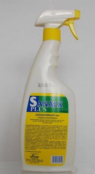 clarasept Sanalk Plus felület fertőtlenítőszer 500 ml pumpás fertőtlenítő 0