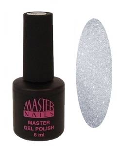Master Nails MN 6ml Gel Polish: 141 - Ezüst Glitter gél lakk