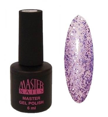 Master Nails MN 6ml Gel Polish: 149 - Lila Glitter gél lakk 0