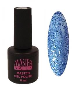 Master Nails MN 6ml Gel Polish: 150 - Kék Glitter gél lakk