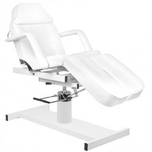  100714 Hidraulikus Pedikűrszék Állítható Ülés - Fehér pedikűr-manikűr bútor